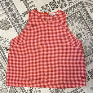 Orvis Red Gingham Tank Top